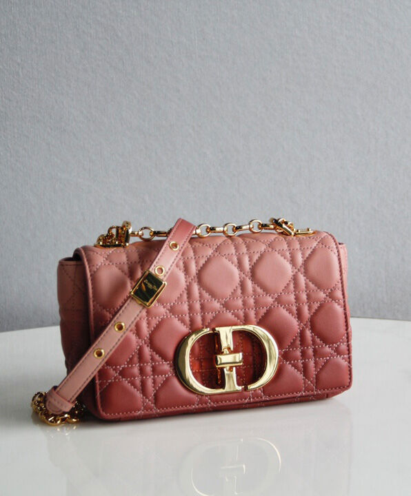 Christian Dior Small Dior Caro Bag Pink